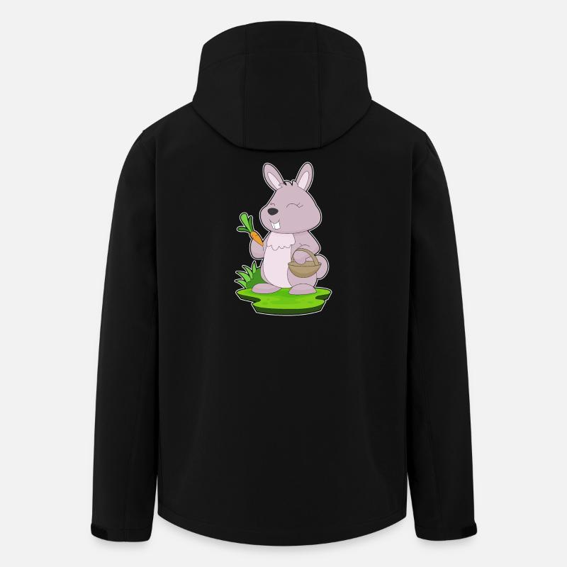 Hase Karotte Korb - Recycelte Männer Softshell-Jacke von Stanley/Stella - Schwarz