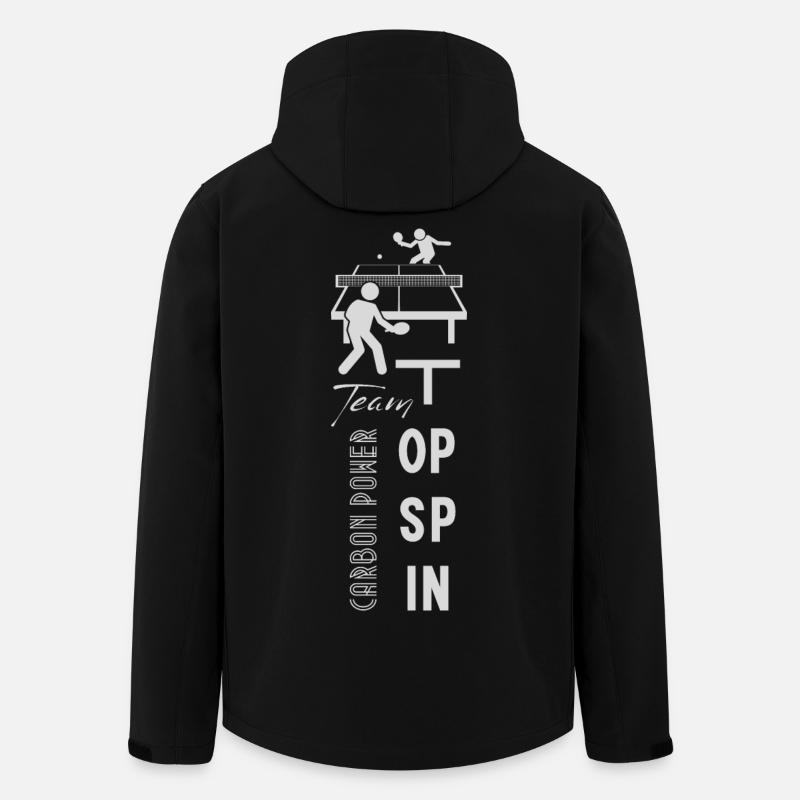 Tischtennis Teamgeist - Recycelte Männer Softshell-Jacke von Stanley/Stella - Schwarz