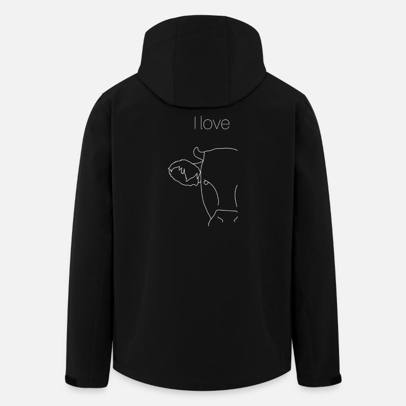 Kühe, ich liebe die - Recycelte Männer Softshell-Jacke von Stanley/Stella - Schwarz