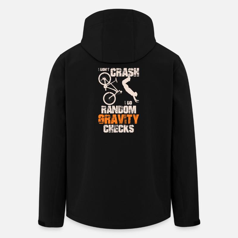 Random Gravity Checks BMX Tee - Men’s Recycled Softshell Jacket by Stanley/Stella - black