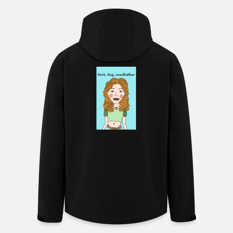 Starke Unabhängigkeit - Recycelte Männer Softshell-Jacke von Stanley/Stella - Schwarz