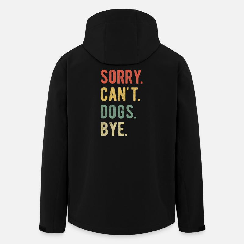 Sorry Can't Dogs Bye II - Men’s Recycled Softshell Jacket by Stanley/Stella - black