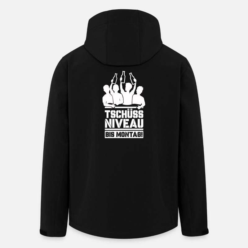 Bye bye niveau jusqu’à lundi - Veste softshell homme en polyester recyclé Stanley/Stella - noir