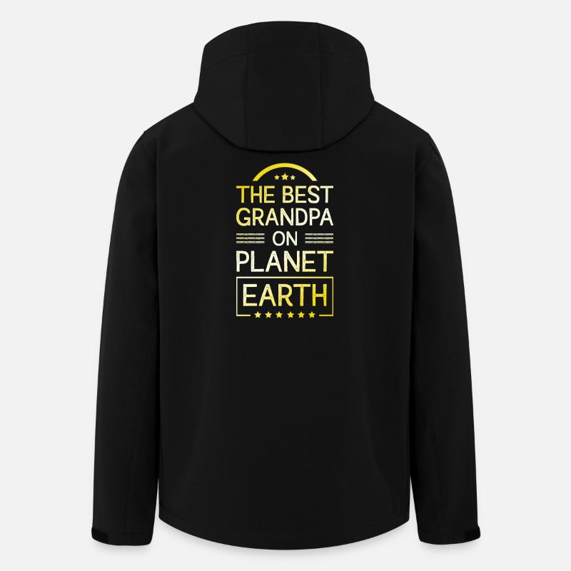 Meilleur dicton de grand-père - Veste softshell homme en polyester recyclé Stanley/Stella - noir