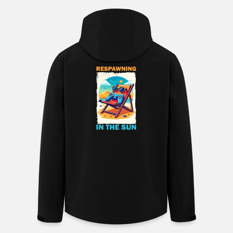 Gaming vacation on the beach - Men’s Recycled Softshell Jacket by Stanley/Stella - black