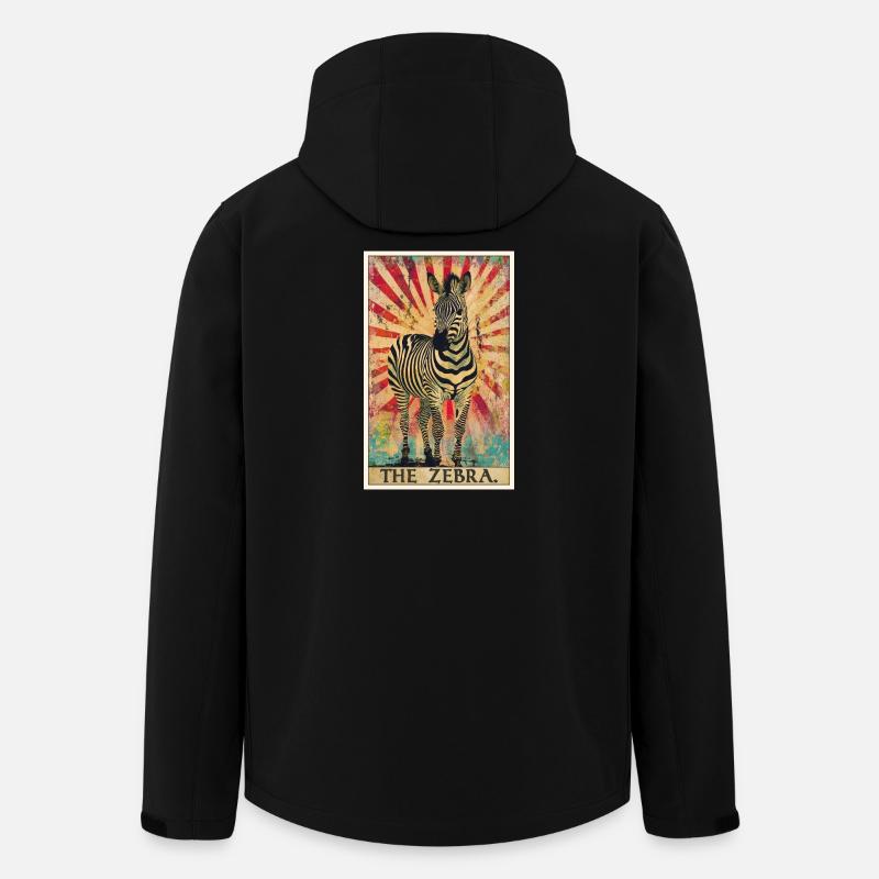 Zebras Zebra - Recycelte Männer Softshell-Jacke von Stanley/Stella - Schwarz