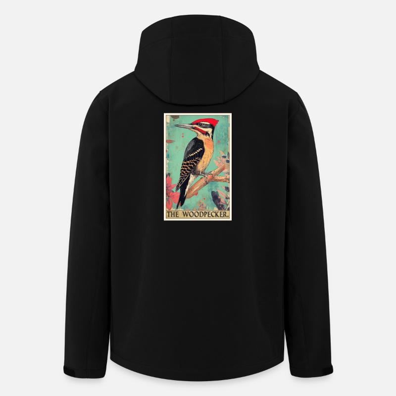 Woodpecker Woodpecker - Men’s Recycled Softshell Jacket by Stanley/Stella - black
