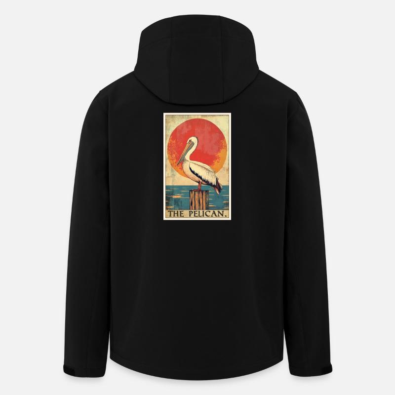Pelikane Pelikan - Recycelte Männer Softshell-Jacke von Stanley/Stella - Schwarz