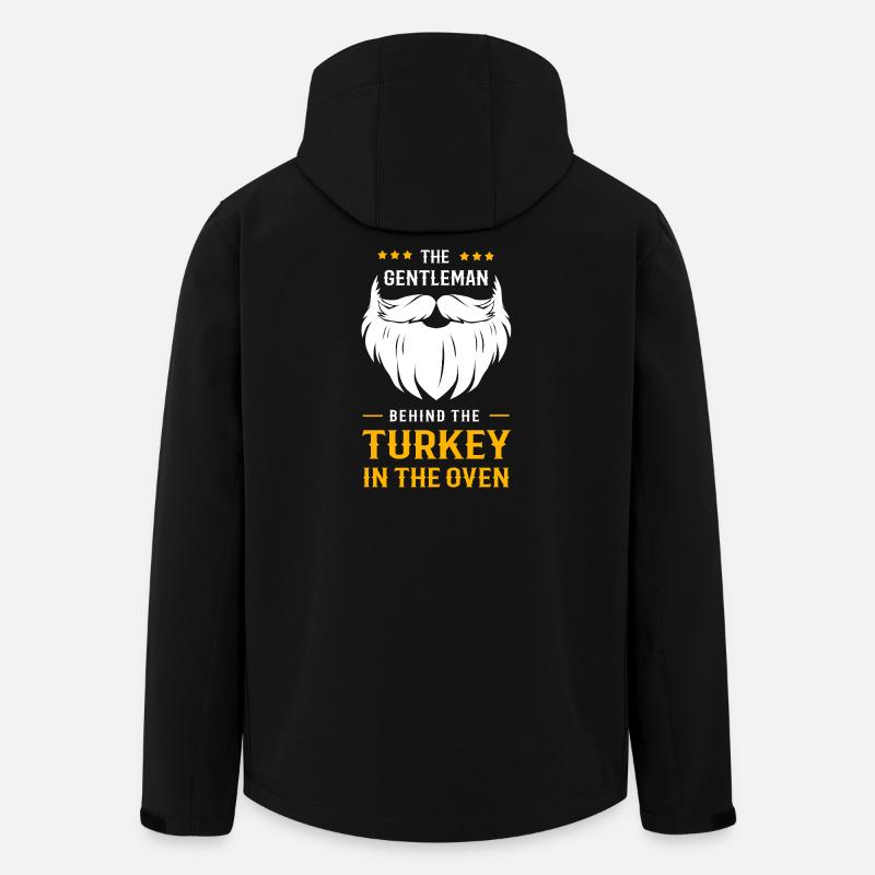 Thanksgiving Gender Reveal Werdende Mutter - Recycelte Männer Softshell-Jacke von Stanley/Stella - Schwarz
