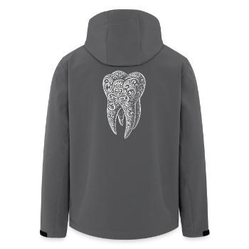 Dent ornement - Veste softshell homme en polyester recyclé Stanley/Stella - charbon - Dos - AI Model Male 185 light (185cm)