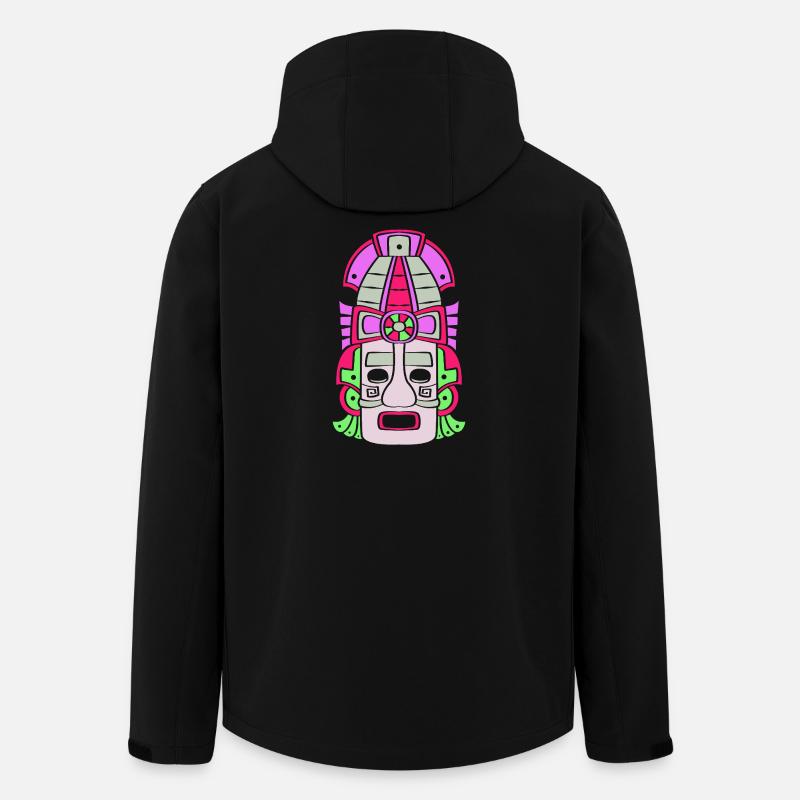 Inka Maya kalender aztec - Recycelte Männer Softshell-Jacke von Stanley/Stella - Schwarz
