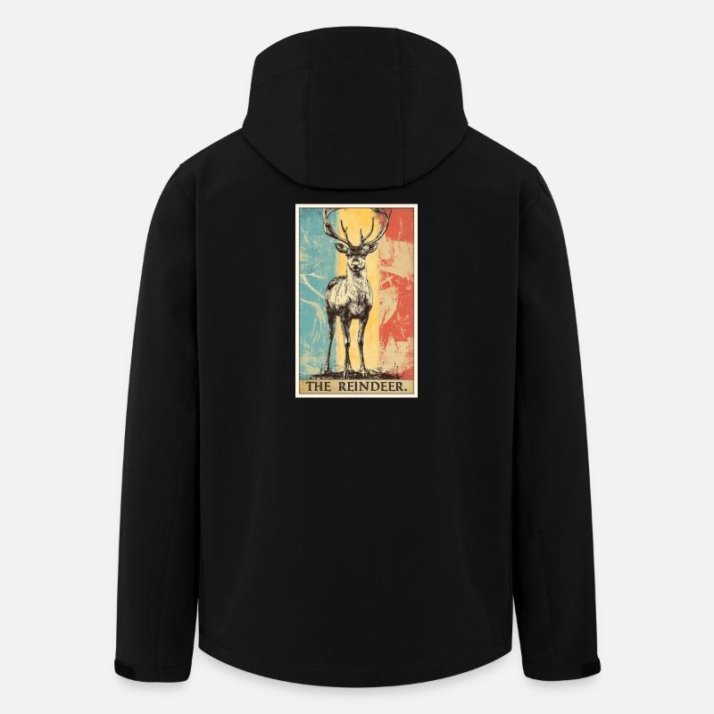 Reindeer Reindeer - Men’s Recycled Softshell Jacket by Stanley/Stella - black