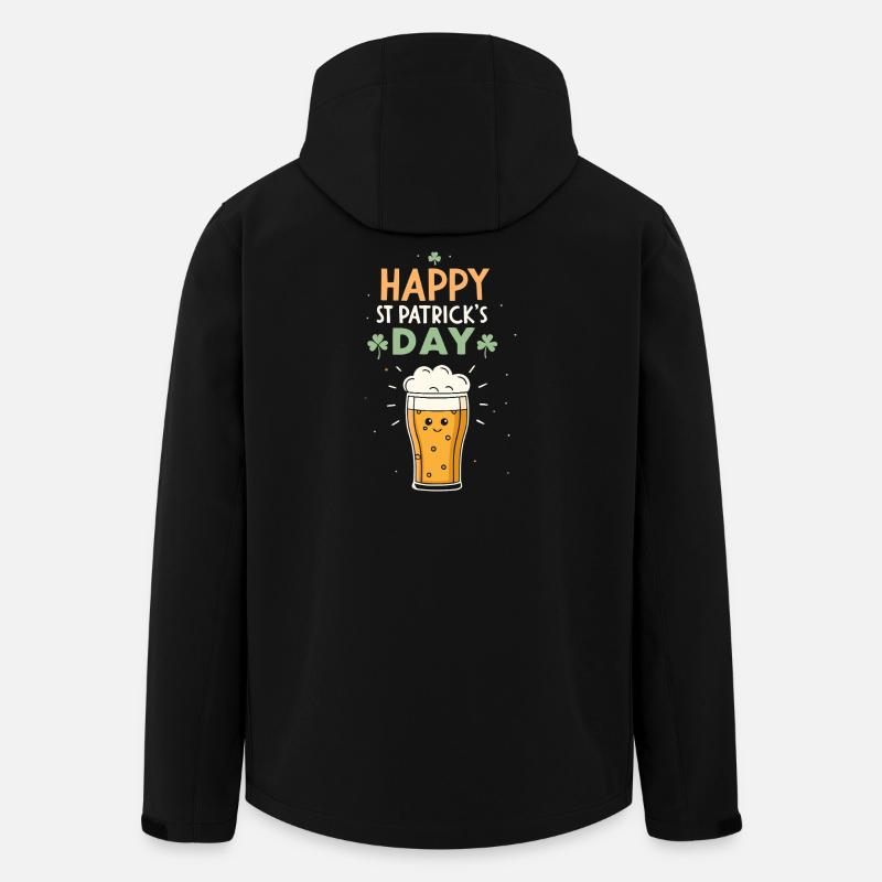 Happy St. Patrick's Pint - Men’s Recycled Softshell Jacket by Stanley/Stella - black
