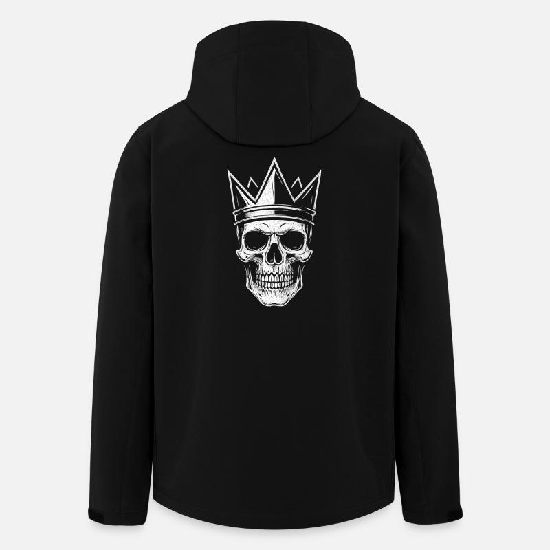 Skull with Crown – Gothic Vibes - Men’s Recycled Softshell Jacket by Stanley/Stella - black