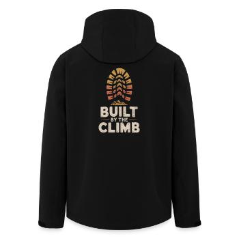 Construit par l’ascension : Randonnée & Montagnes Rétro Design - Veste softshell homme en polyester recyclé Stanley/Stella - noir - Dos - AI Model Male 185 light (185cm)