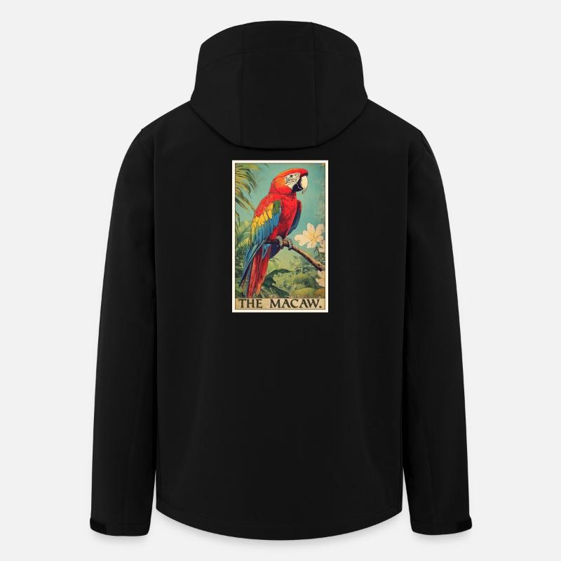 L’ère de l’ara - Veste softshell homme en polyester recyclé Stanley/Stella - noir
