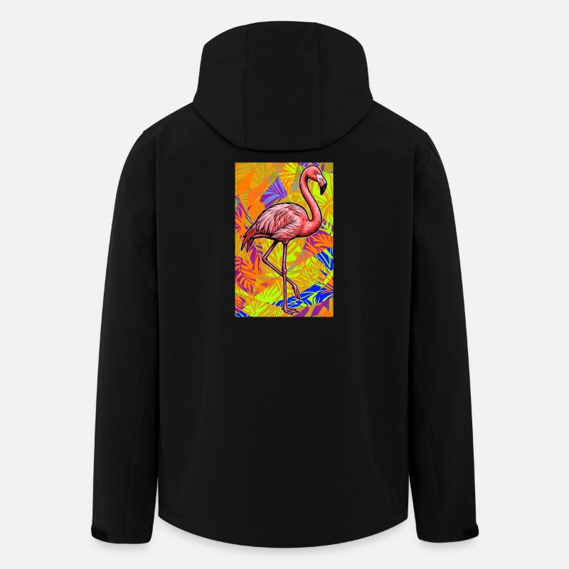 flamingo - Men’s Recycled Softshell Jacket by Stanley/Stella - black