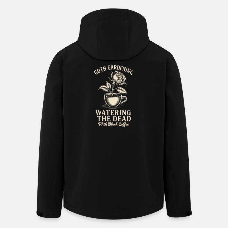 Gothic Garden Coffee Art - Men’s Recycled Softshell Jacket by Stanley/Stella - black
