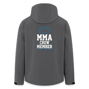 Mma Crew - Men’s Recycled Softshell Jacket by Stanley/Stella - black - Back - AI Model Male 185 light (185cm)