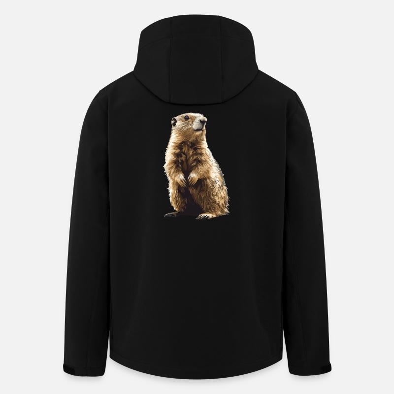 Marmots Groundhog - Men’s Recycled Softshell Jacket by Stanley/Stella - black
