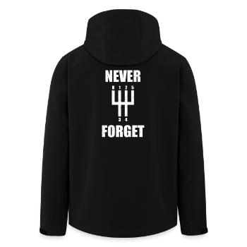 Never forget Car lover car guy mechanic - Recycelte Männer Softshell-Jacke von Stanley/Stella - Schwarz - Hinten - AI Model Male 185 light (185cm)