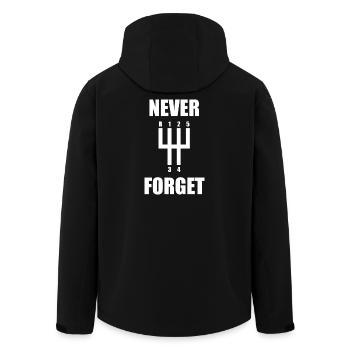 Never forget Car lover car guy mechanic - Recycelte Männer Softshell-Jacke von Stanley/Stella - Schwarz - Hinten - AI Model Male 185 light (185cm)
