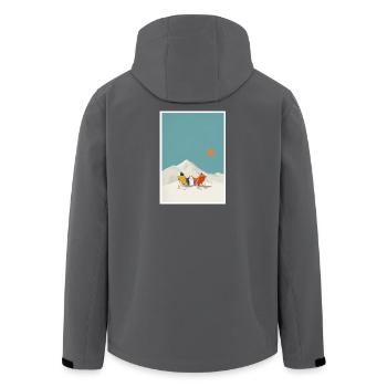 Sunlit Summit Lounge - Recycelte Männer Softshell-Jacke von Stanley/Stella - Anthrazit - Hinten - AI Model Male 185 light (185cm)