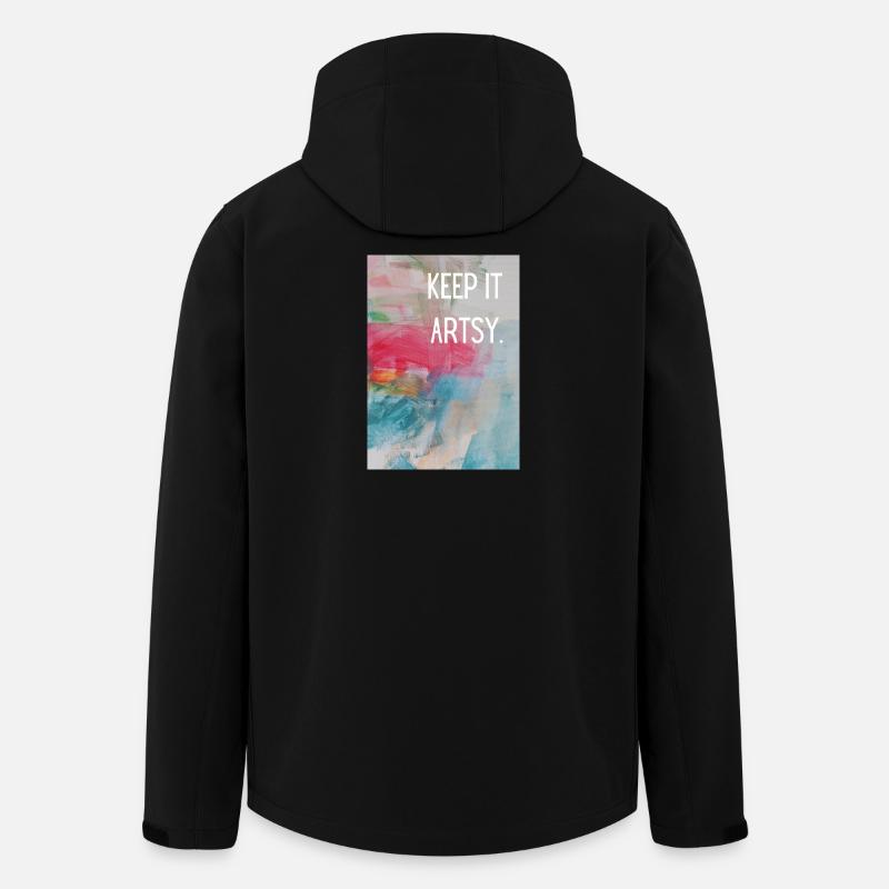 Keep it artsy.  - Recycelte Männer Softshell-Jacke von Stanley/Stella - Schwarz