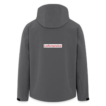 Service de livraison Logo - Veste softshell homme en polyester recyclé Stanley/Stella - charbon - Dos - AI Model Male 185 light (185cm)