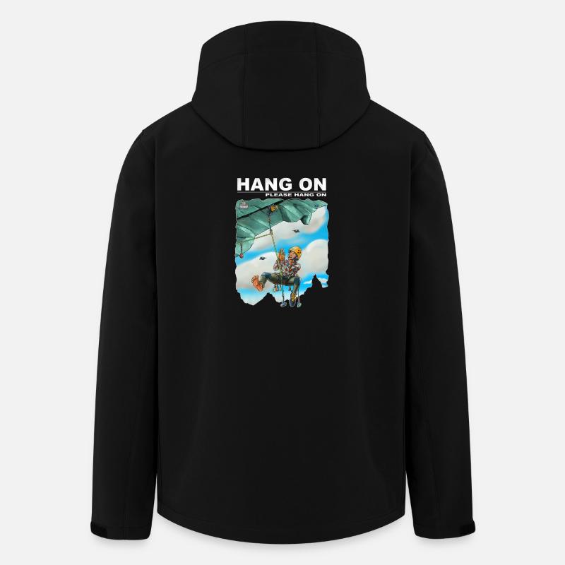 Hängen Sie ein bitte hängen - Recycelte Männer Softshell-Jacke von Stanley/Stella - Schwarz