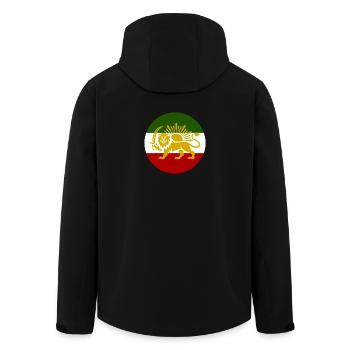 Iran libre - Veste softshell homme en polyester recyclé Stanley/Stella - noir - Dos - AI Model Male 185 light (185cm)