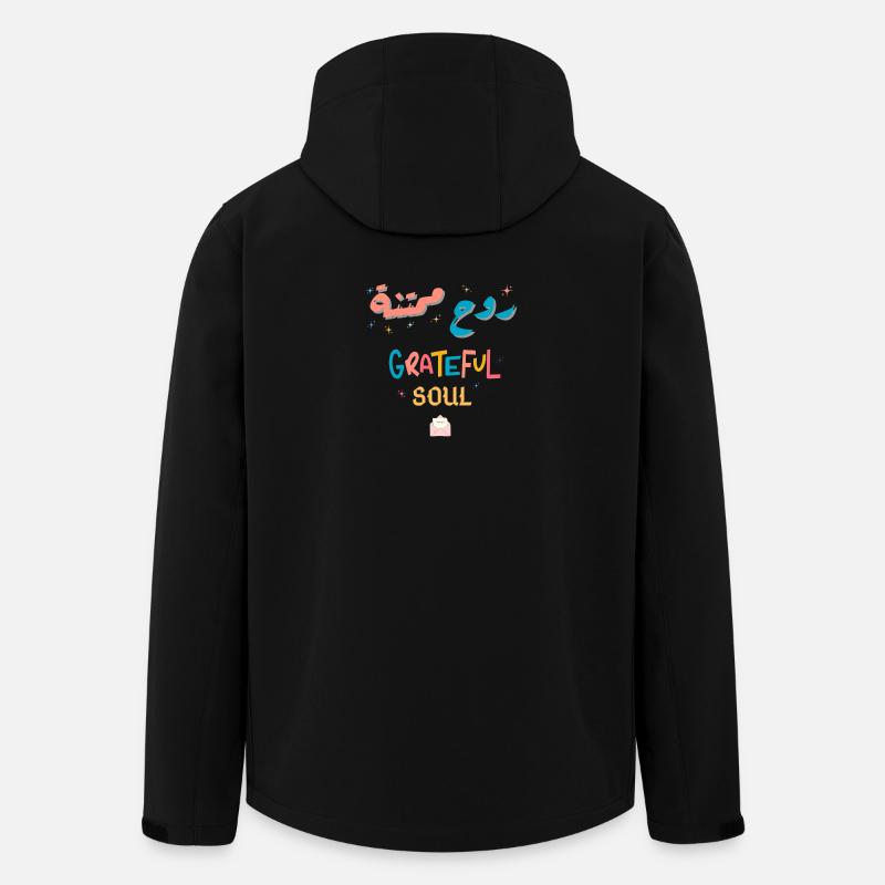 Dankbare Regenbogenseele - Recycelte Männer Softshell-Jacke von Stanley/Stella - Schwarz