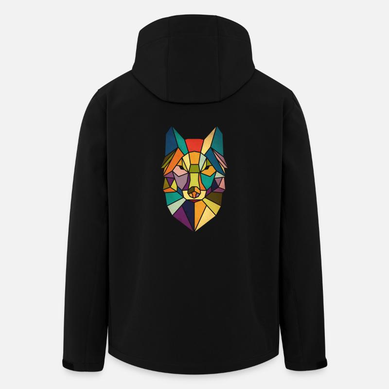 Fuchs - Recycelte Männer Softshell-Jacke von Stanley/Stella - Schwarz