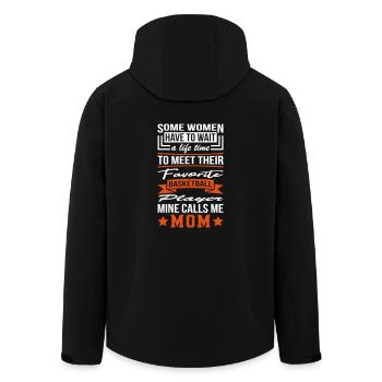 Some Women Basketball Player Mom - Men’s Recycled Softshell Jacket by Stanley/Stella - black - Back - AI Model Male 185 light (185cm)