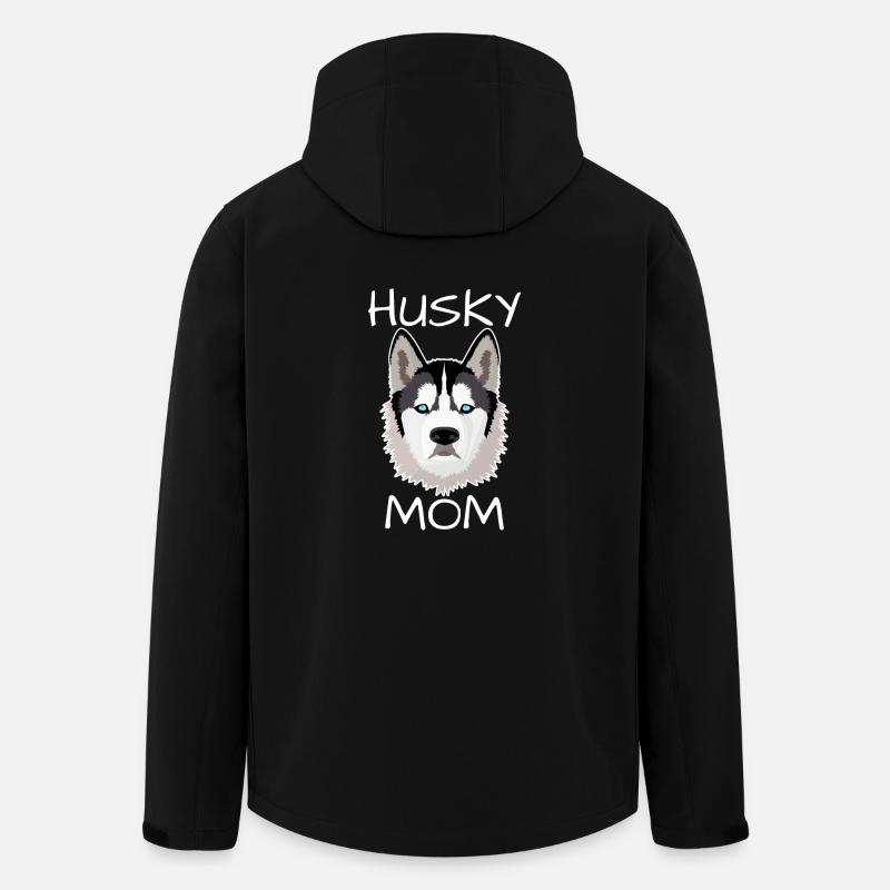 Husky Mom - Recycelte Männer Softshell-Jacke von Stanley/Stella - Schwarz