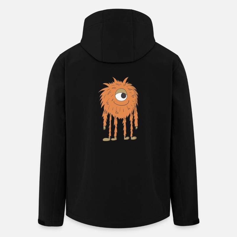Oranges Monster - Recycelte Männer Softshell-Jacke von Stanley/Stella - Schwarz