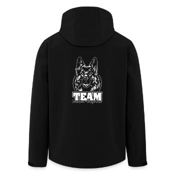 TEAM German Shepherd IGP Dog Sports Wilsigns - Men’s Recycled Softshell Jacket by Stanley/Stella - black - Back - AI Model Male 185 light (185cm)