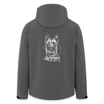 LAEKENOIS Belgian Shepherd Dog Hunde Wilsigns - Recycelte Männer Softshell-Jacke von Stanley/Stella - Schwarz - Hinten - AI Model Male 185 light (185cm)