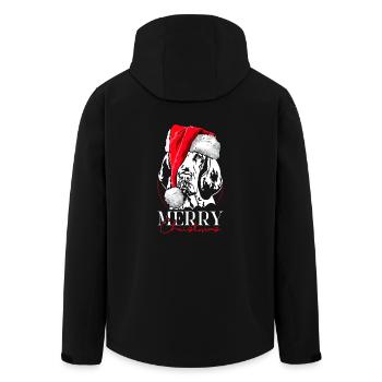 Santa Bracco Italiano Joyeux Noël Wilsigns - Veste softshell homme en polyester recyclé Stanley/Stella - noir - Dos - AI Model Male 185 light (185cm)