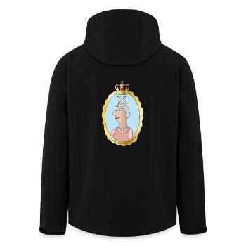 Queen Elizabeth II Great Britain England Queen - Men’s Recycled Softshell Jacket by Stanley/Stella - black - Back - AI Model Male 185 light (185cm)