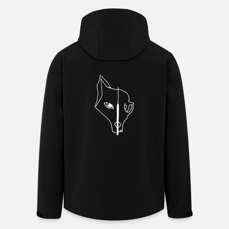 Fox Skull - Recycelte Männer Softshell-Jacke von Stanley/Stella - Schwarz