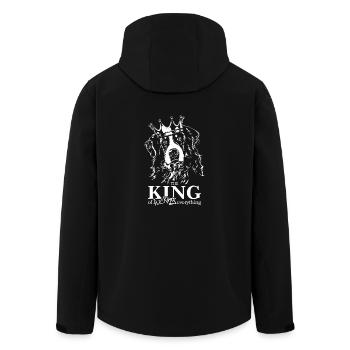 BERNESE MOUNTAIN DOG King dog saying dogs Wilsigns - Men’s Recycled Softshell Jacket by Stanley/Stella - black - Back - AI Model Male 185 light (185cm)
