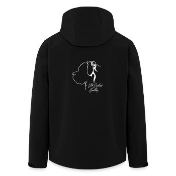 OLD ENGLISH BULLDOG Profil Chiens Wilsigns - Veste softshell homme en polyester recyclé Stanley/Stella - noir - Dos - AI Model Male 185 light (185cm)