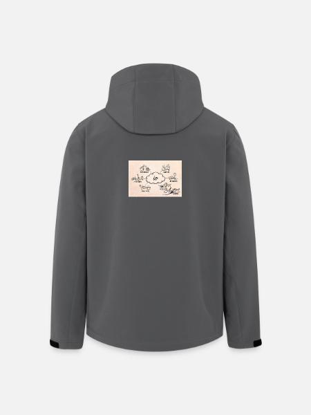 Azzo - Recycelte Männer Softshell-Jacke von Stanley/Stella - Schwarz