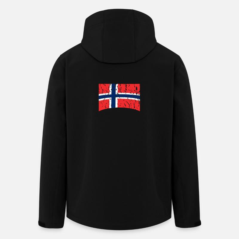 Norwegen Norge Norway - Recycelte Männer Softshell-Jacke von Stanley/Stella - Schwarz