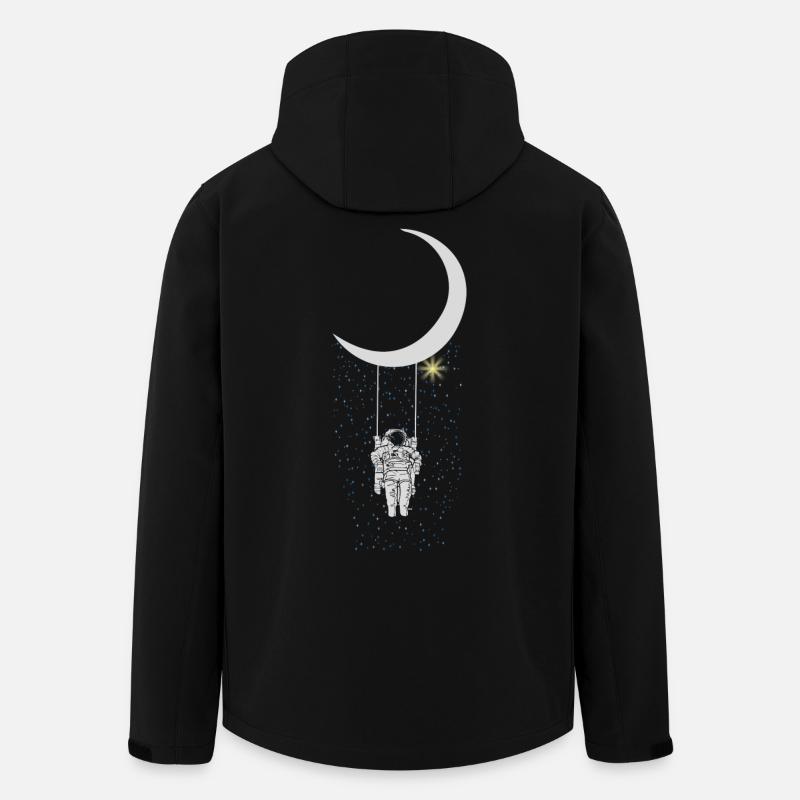 Astronaut - Recycelte Männer Softshell-Jacke von Stanley/Stella - Schwarz