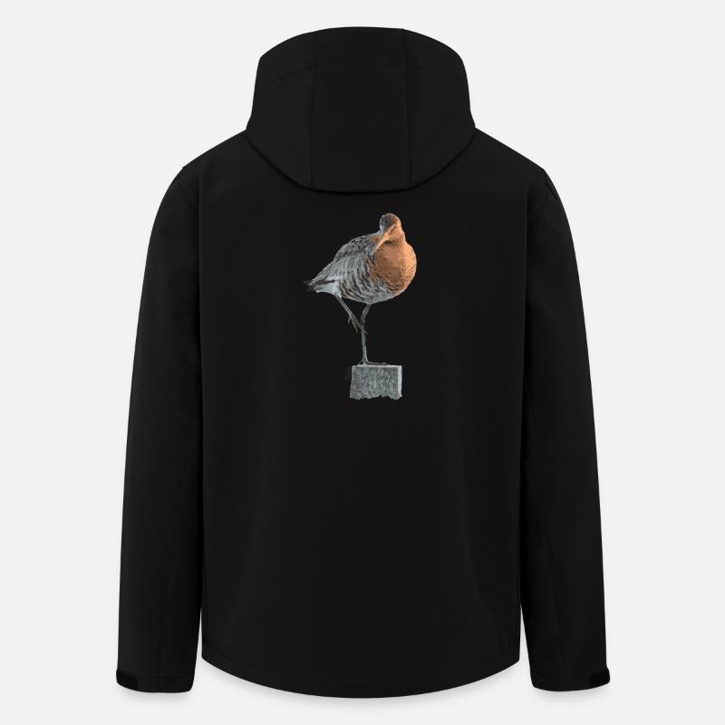 Ostfriesland-Kollektion: Uferschnepfe - Recycelte Männer Softshell-Jacke von Stanley/Stella - Schwarz