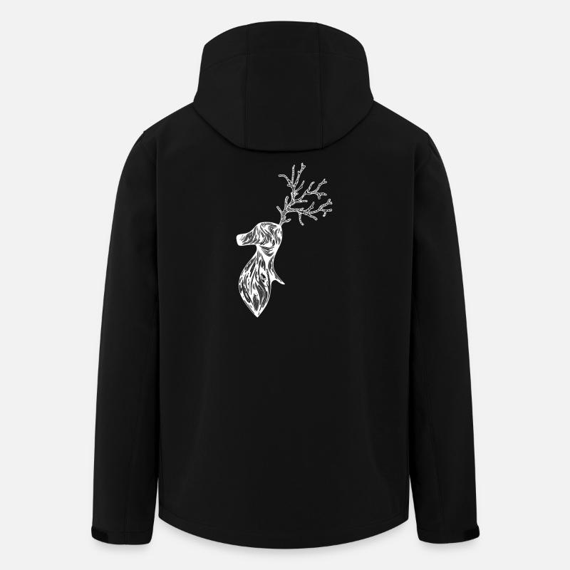 Cerf - Veste softshell homme en polyester recyclé Stanley/Stella - noir