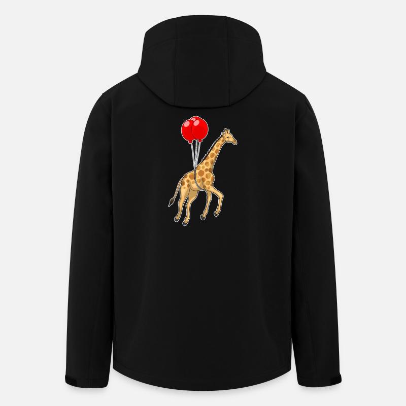 Ballon girafe - Veste softshell homme en polyester recyclé Stanley/Stella - noir