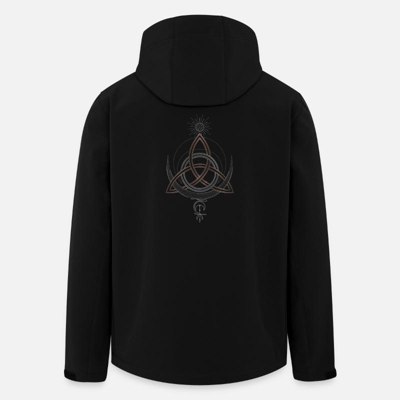 Trinity Knoten Triqueta Triquetra - Recycelte Männer Softshell-Jacke von Stanley/Stella - Schwarz